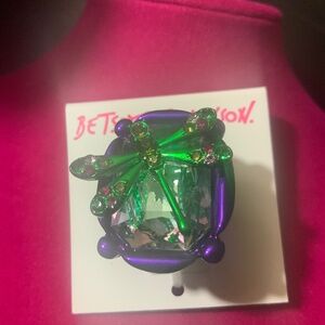 Betsey Johnson Dragonfly Ring - O2